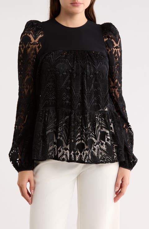 Lace Long Sleeve Top
