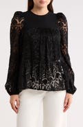 Longchamp Lace Long Sleeve Top