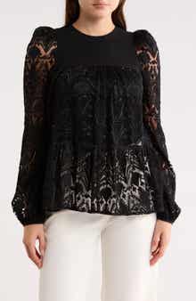Longchamp Lace Long Sleeve Top