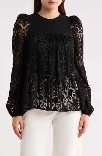 Lace Long Sleeve Top