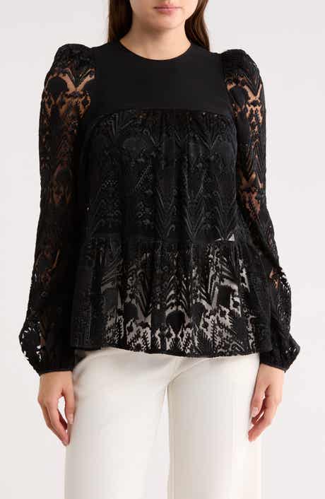 Longchamp Lace Long Sleeve Top