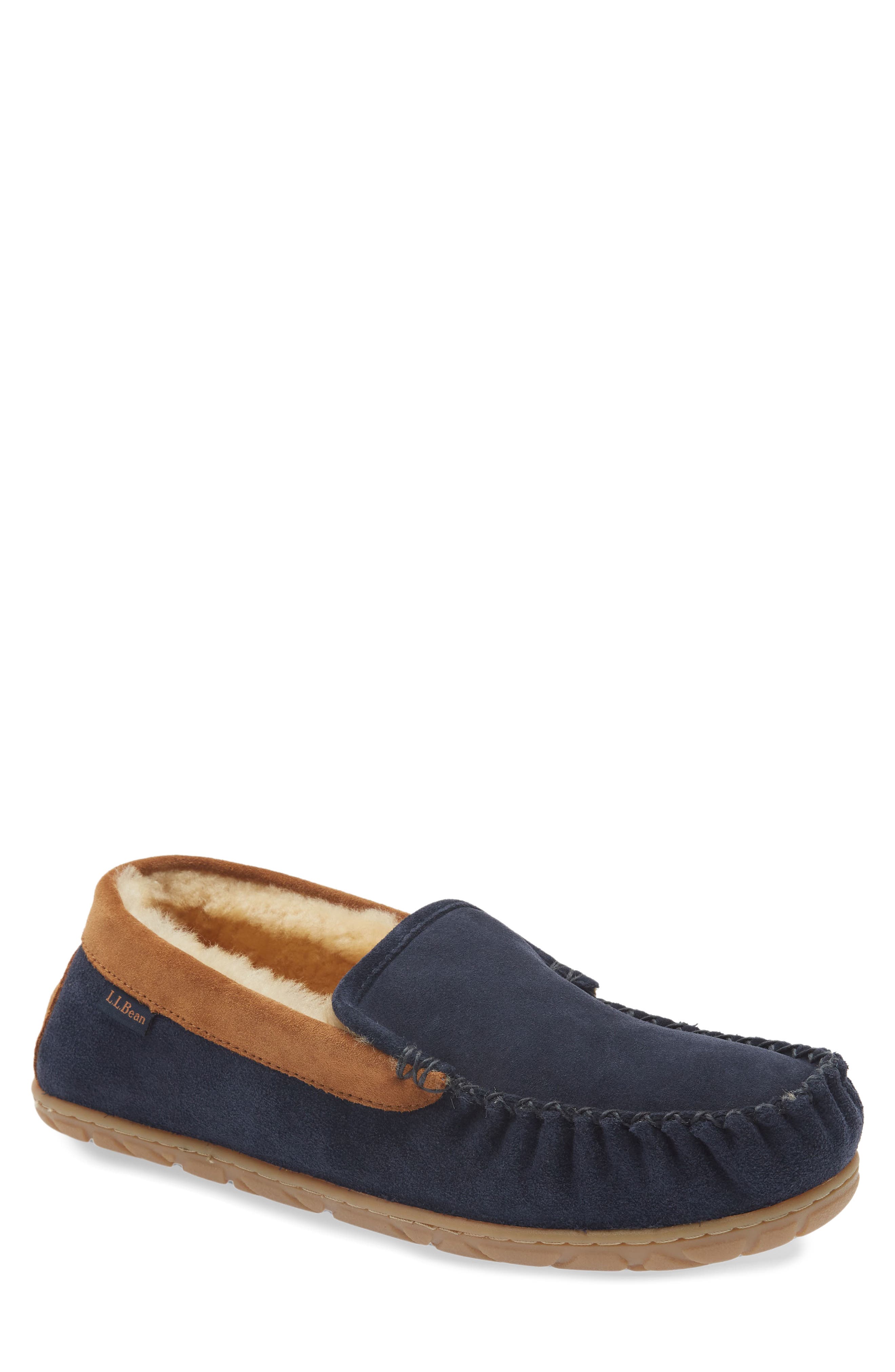 Wicked Good Venetian Driving Shoe, Main, color, CARBON NAVY/ SADDLE