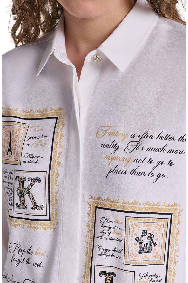 Karl Frames Button Front Shirt, Alternate, color, SOFT WHITE