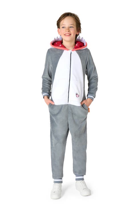 Kids' Shark One Piece Hooded Jumpsuit (Little Kid & Big Kid)