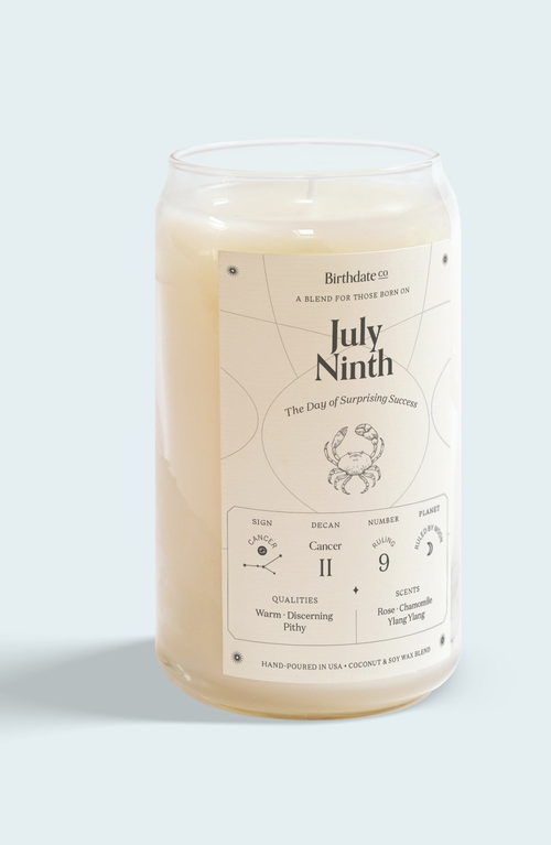 Shop Birthdate Co. The July Birthday Candle In July 9th