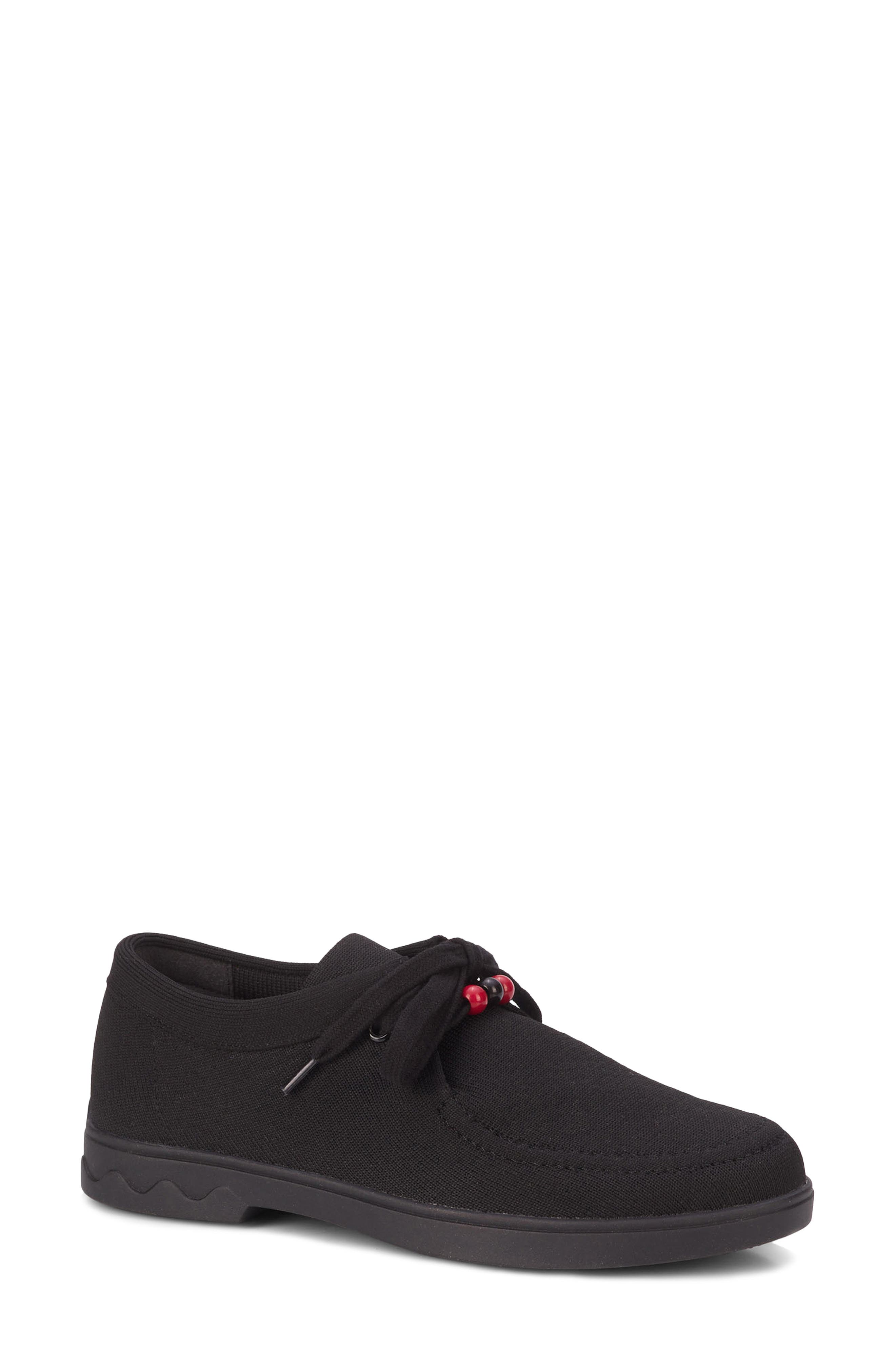 Ros Hommerson Greer Water Resistant Lace-Up Shoe, Main, color, Black Knit