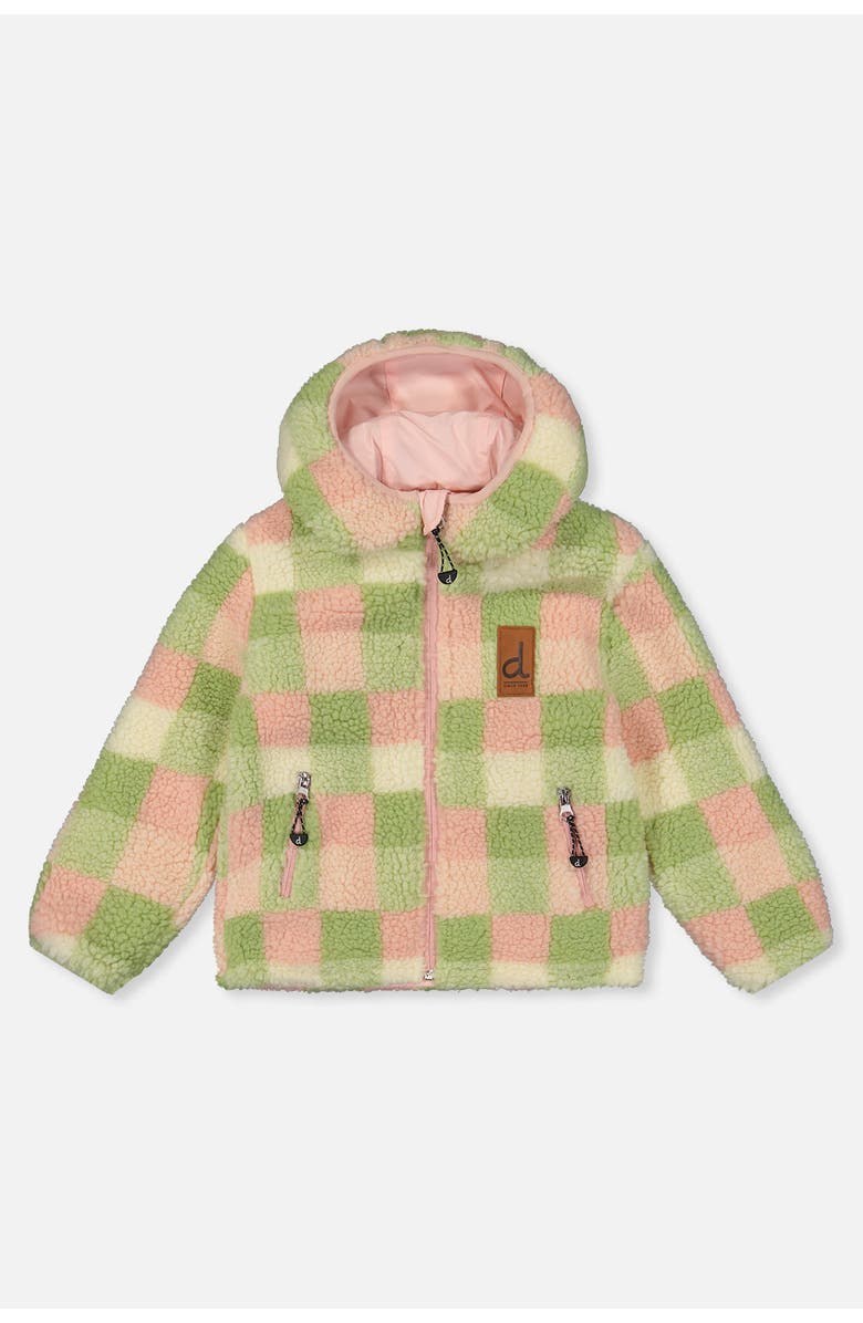 Deux par Deux Reversible Fleece Mid-Season Hooded Jacket, Alternate, color, 