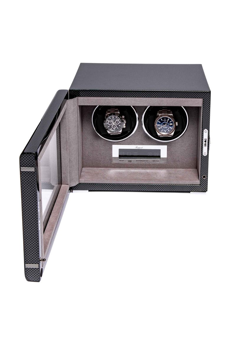 FORMULA DUO WATCH WINDER, Alternate, color, Carbon Fibre