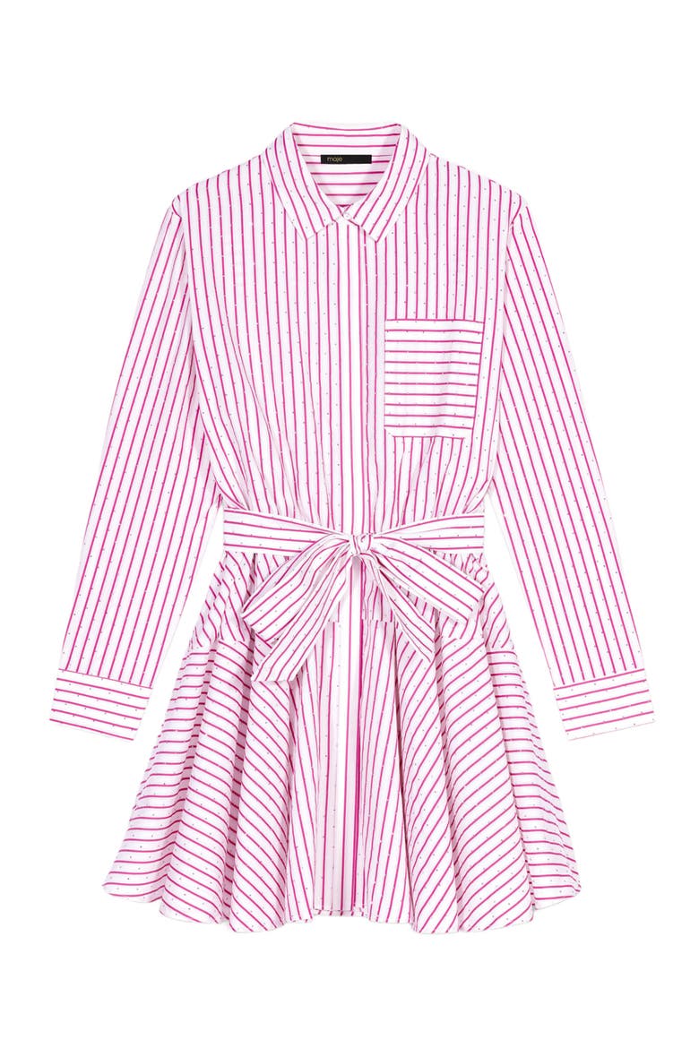 Striped rhinestone short dress, Alternate, color, Red rhinestone stripe