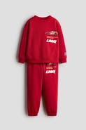 H&M 2-piece Printed Sweatshirt And Joggers Set