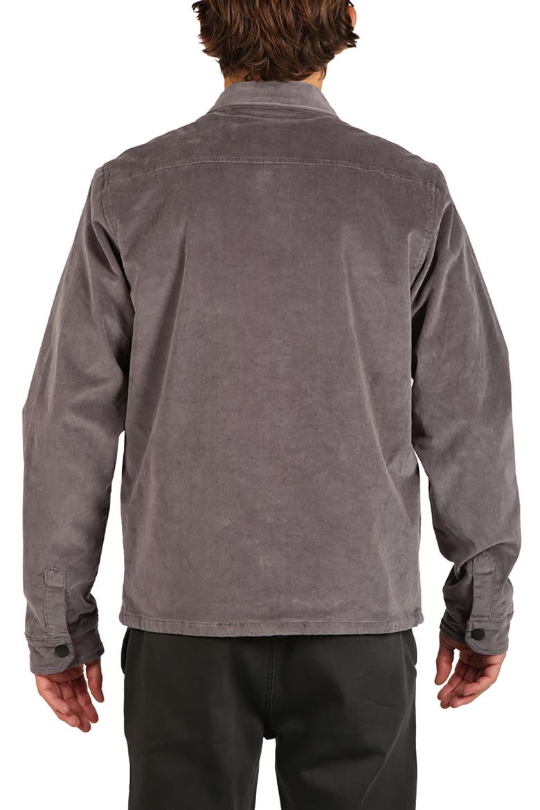 Spencer Long Sleeve Overshirt, Alternate, color, DARK GREY