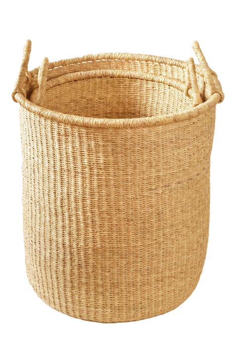 Bolga Hamper Baskets Set of 2