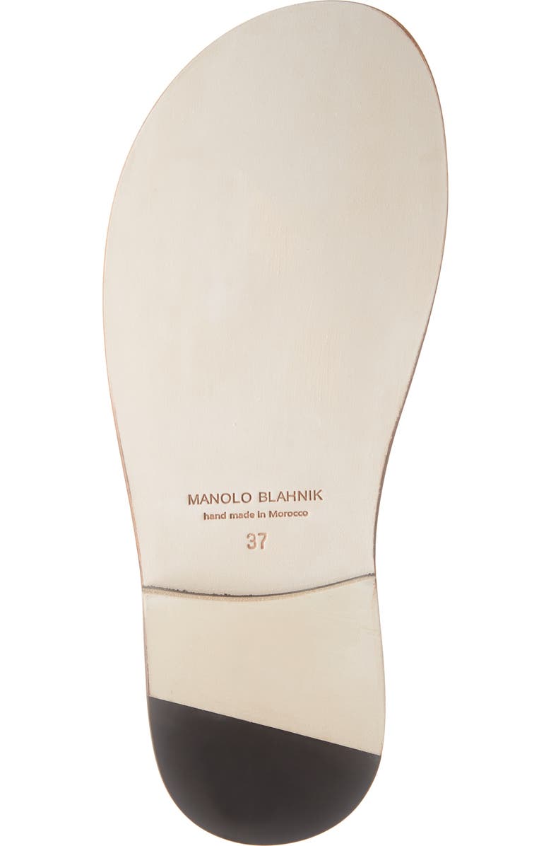 Manolo Blahnik Safina Woven Slide Sandal, Alternate, color,