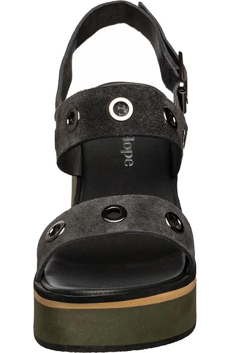 ANTELOPE Inez Grommet Platform Slingback Sandal, Alternate, color, Olive