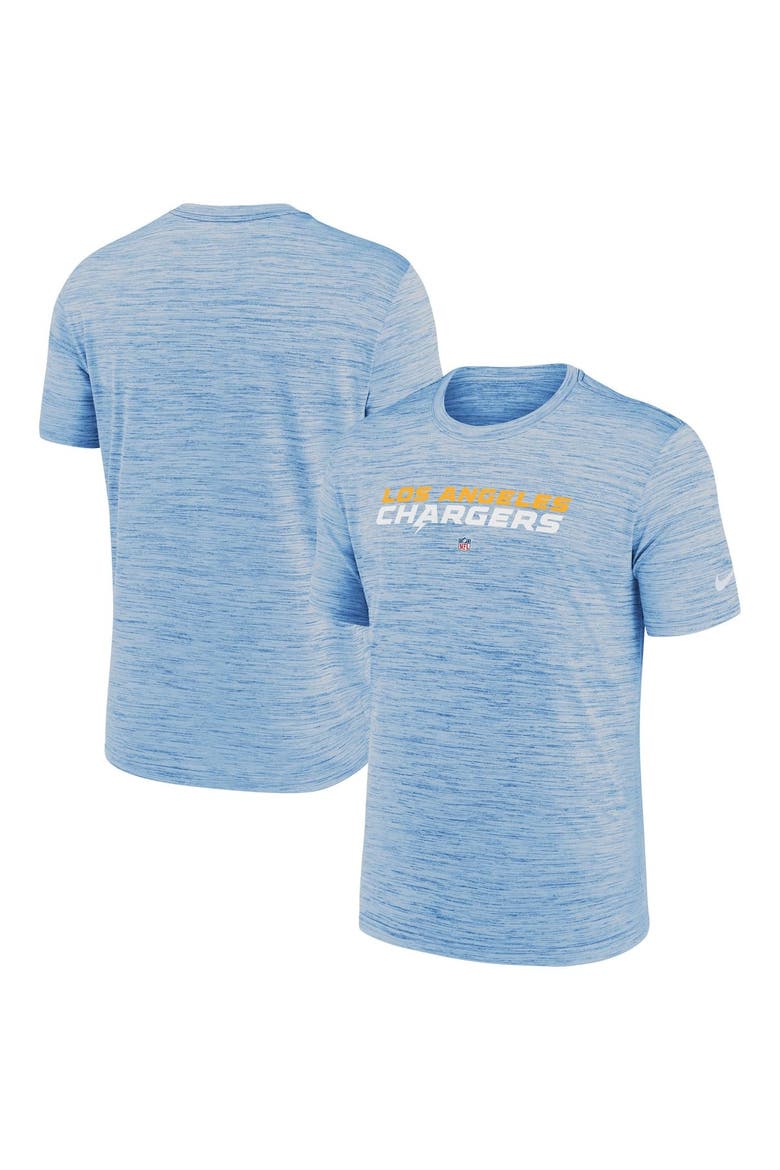 Men's Nike Powder Blue Los Angeles Chargers Velocity Performance T-Shirt, Main, color, Powder Blue