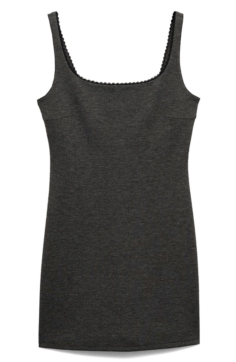 MANGO Lace Detail Sleeveless Minidress, Alternate, color, 