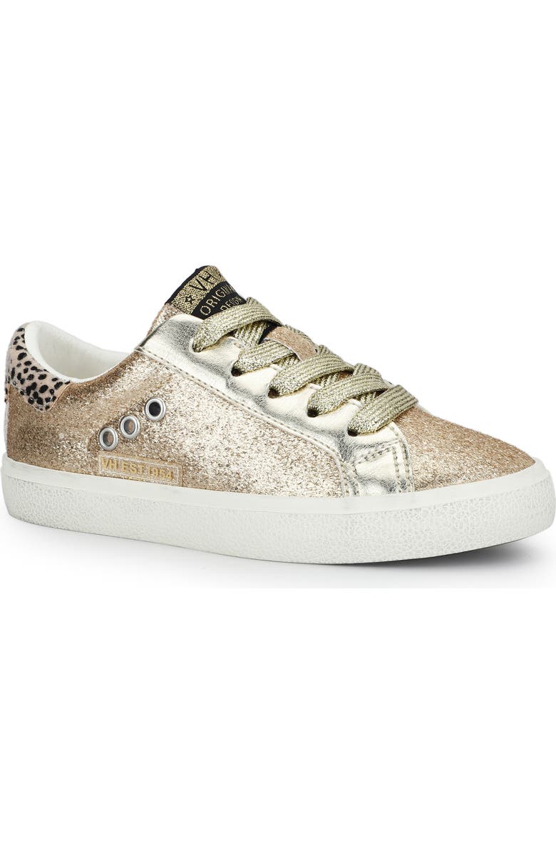 Vintage Havana Kids' Adalene Low Top Glitter Sneaker, Main, color, Rose Gold Glitter Multi