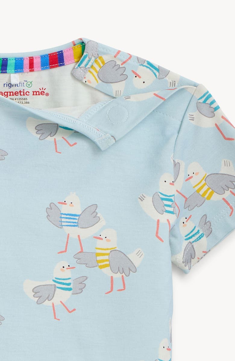 Magnetic Me Kids' Gulls Wanna Have Fun Fitted Two-Piece Pajamas, Alternate, color, Gulls Wanna Have Fun
