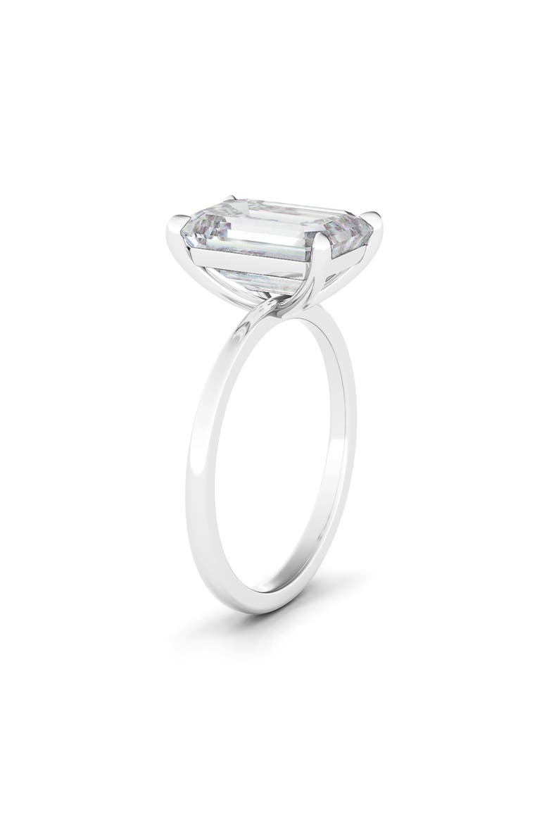 Emerald Cut Lab Created Diamond Ring, Alternate, color, 2.00 CTW 18K WHITE GOLD