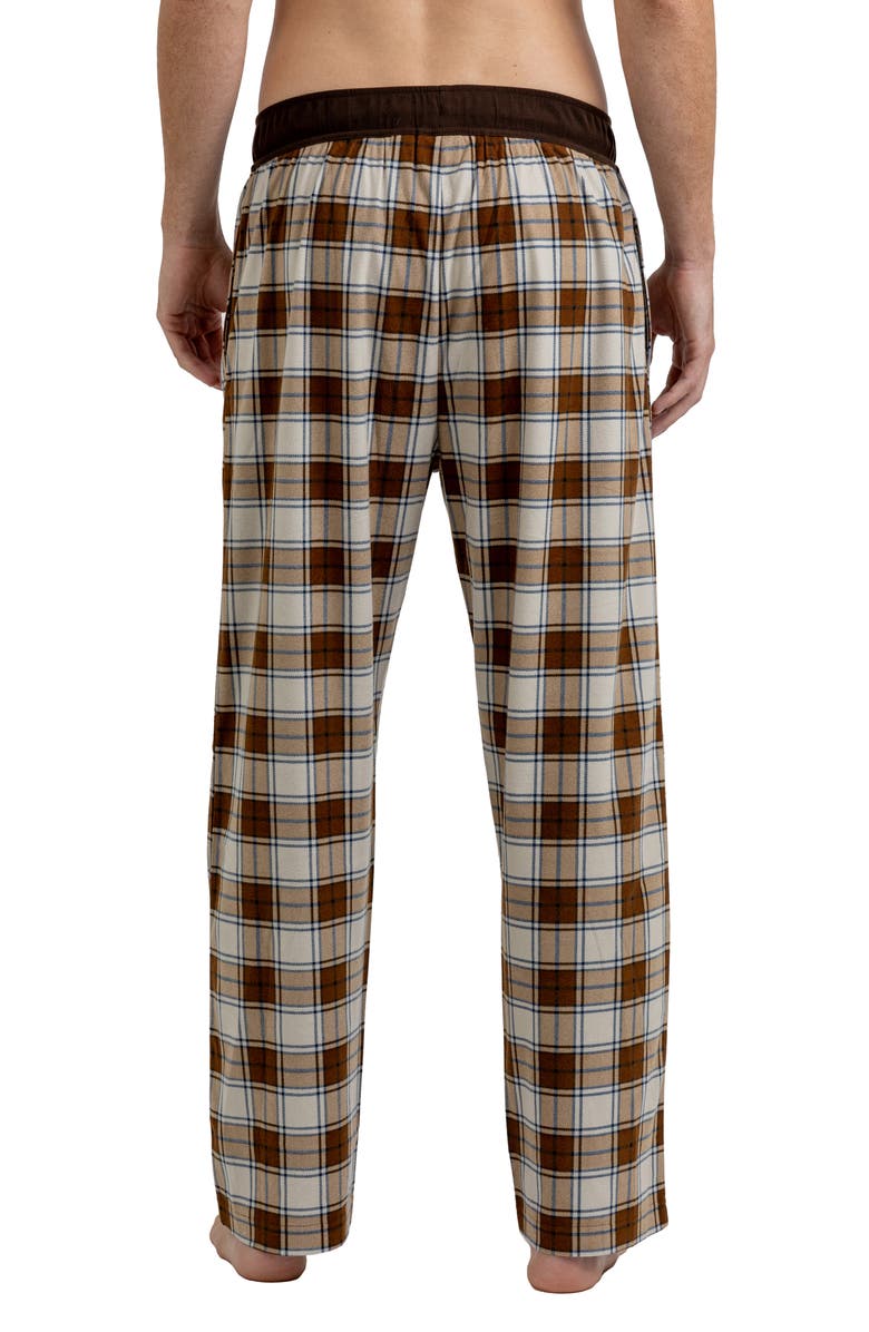 Rainforest Brushed Plaid Flannel Lounge Pants, Alternate, color, Earth/Moonstruck