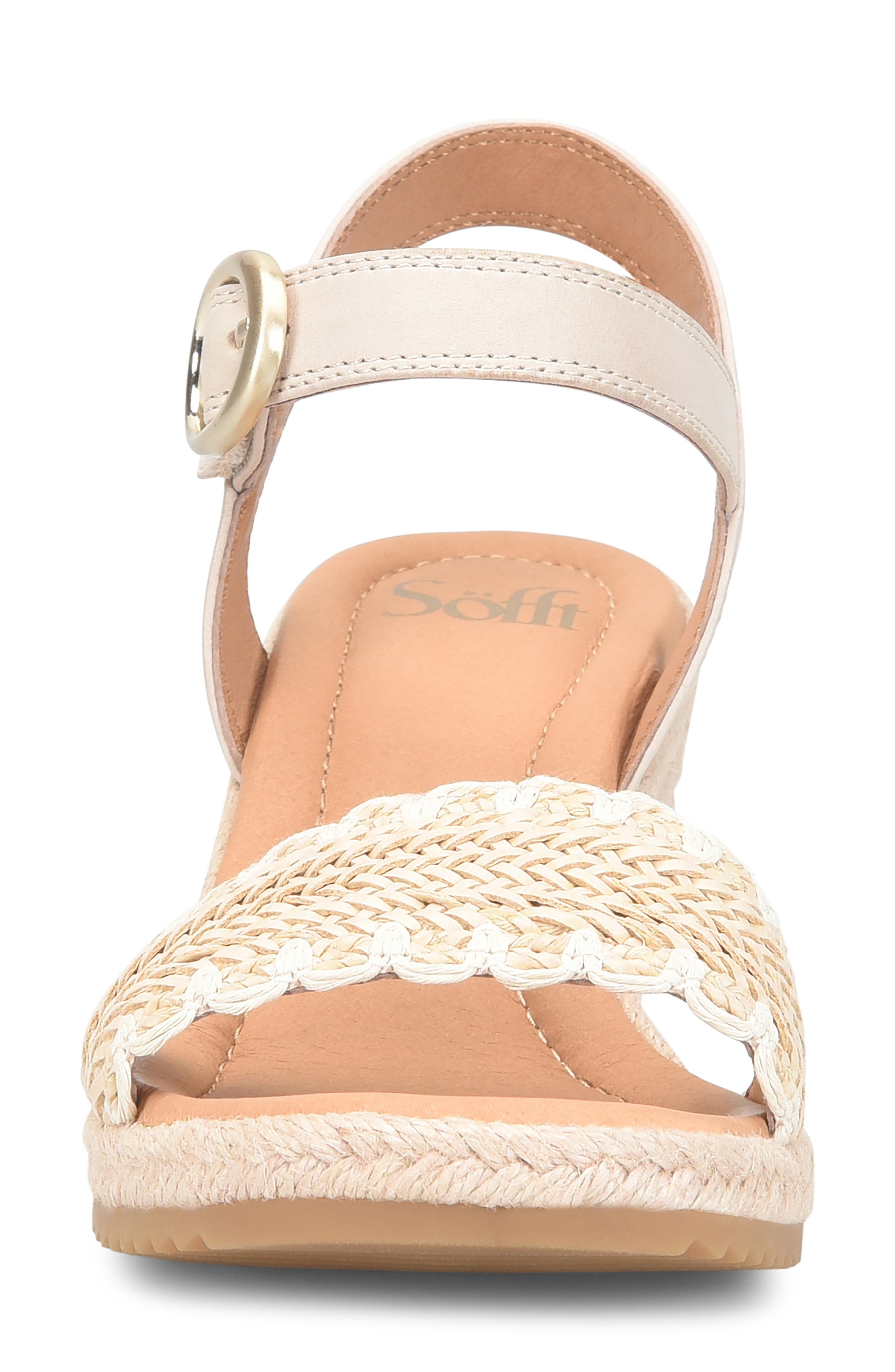 Söfft Inez Wedge Sandal, Alternate, color, Beige/ Latte