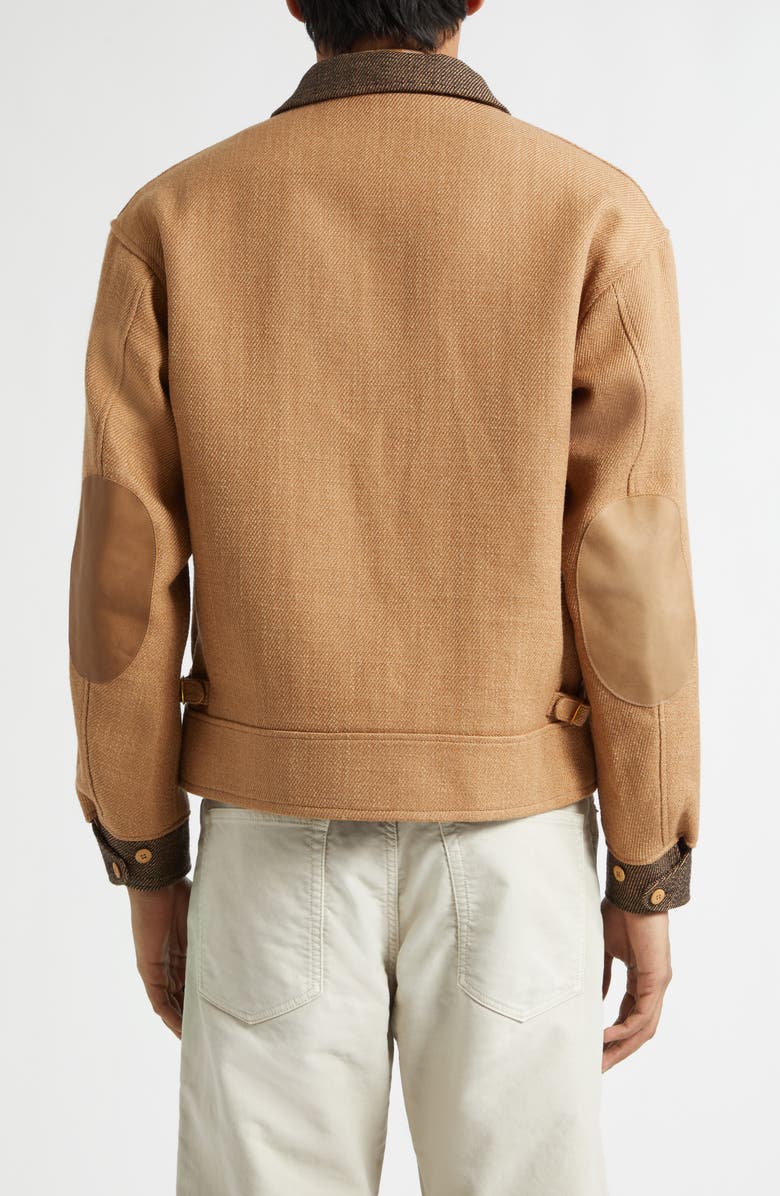 VISVIM Strato Linen & Wool Jacket, Alternate, color, Beige
