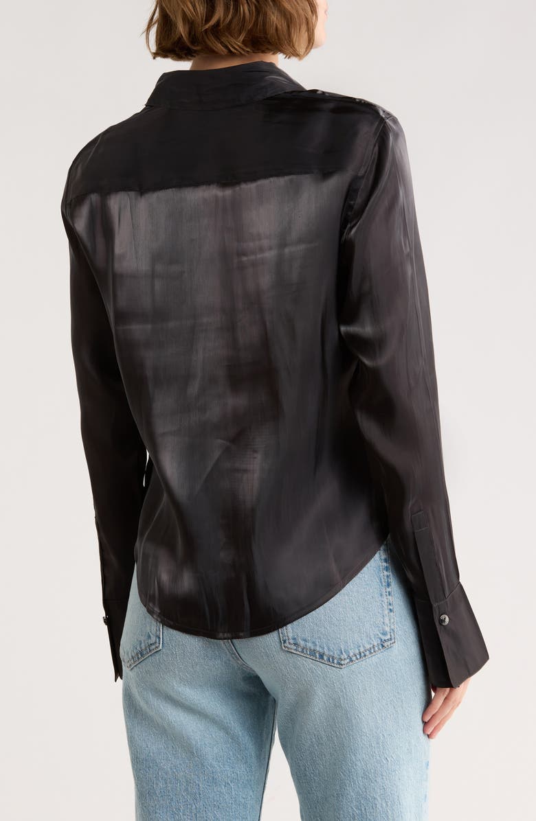 DKNY Button-Up Shirt, Alternate, color, Black