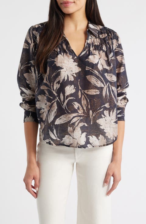 Bloom Beauty Split Neck Top
