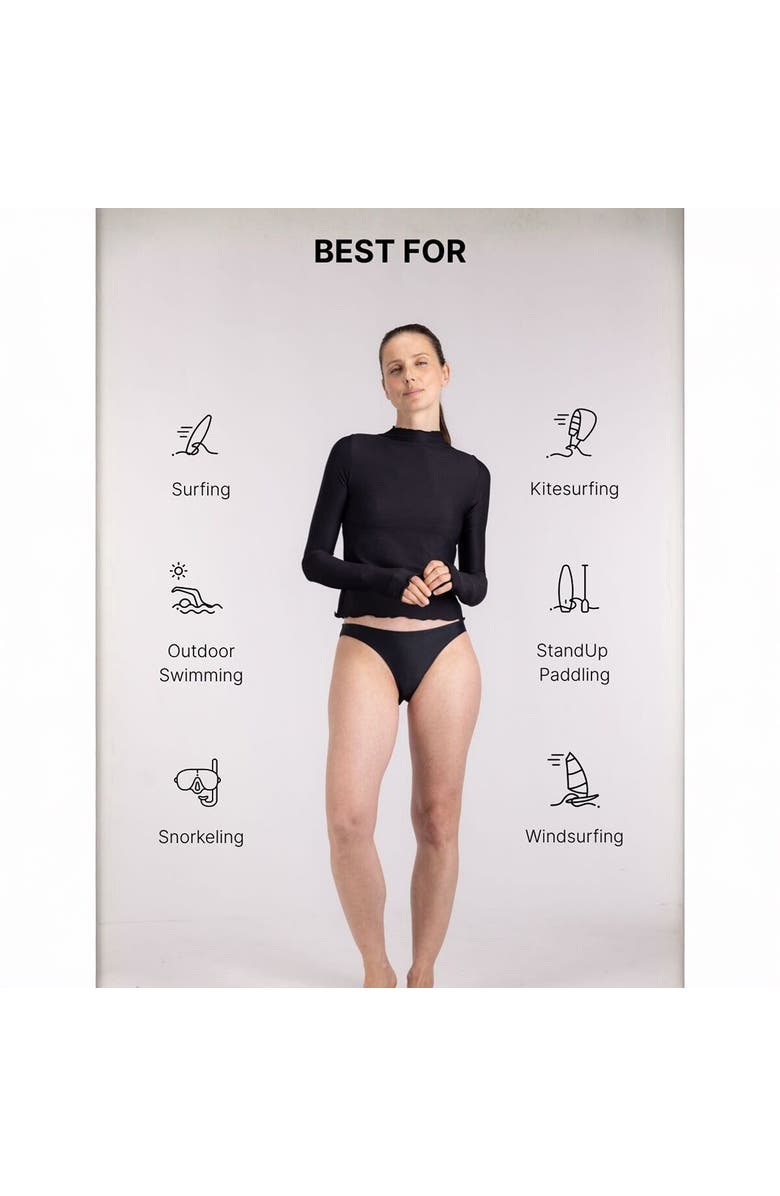 Wallien Rash Guard - Women's, Alternate, color, Black