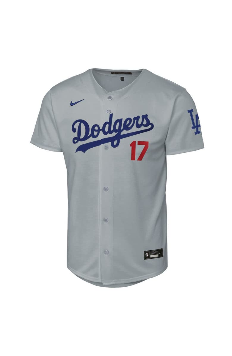 Nike Youth Nike Shohei Ohtani Gray Los Angeles Dodgers Alternate Stadium Jersey, Alternate, color, Gray