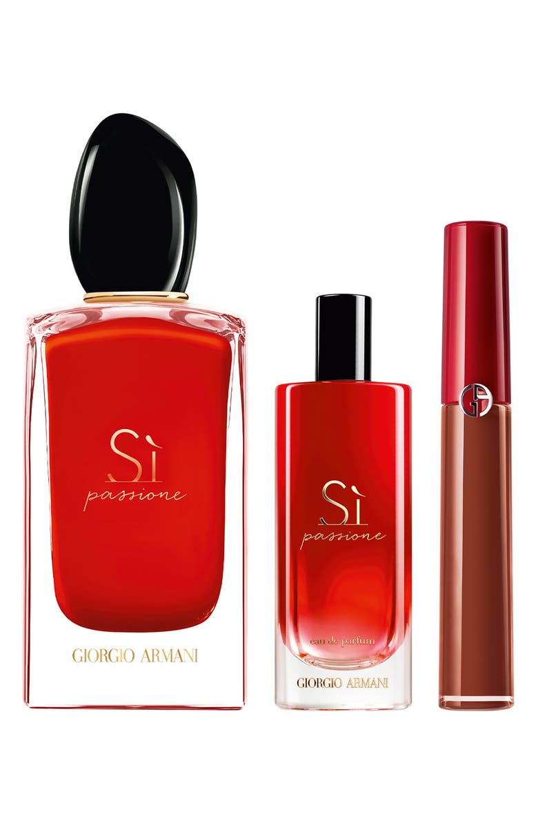 ARMANI beauty Sí Passione Eau de Parfum & Lipstick Set, Alternate, color, 