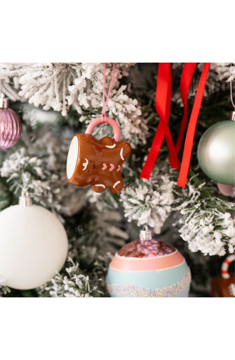 Daydream Society Baking Spirits Bright Gingerbread Man Mug Christmas Tree Ornament, Alternate, color, Assorted Pre-Pack