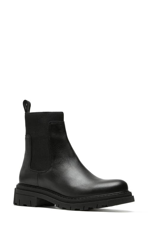 La Canadienne Darren Leather Extended-elastic Chelsea Boots In Black