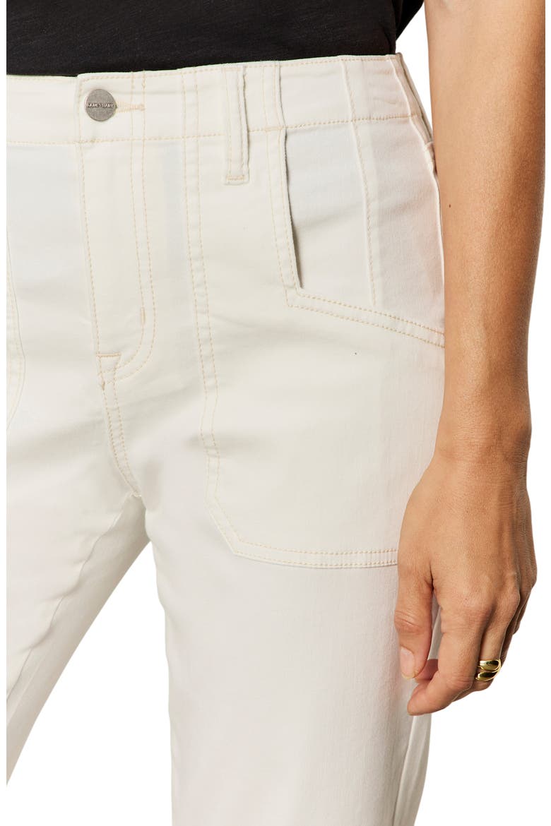 Retreat Crop Straight Leg Utility Pants, Alternate, color, CHALK WHITE