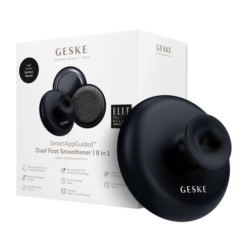 Geske Smartappguided Dual Foot Smoothener | 9 In 1 - Black In Black