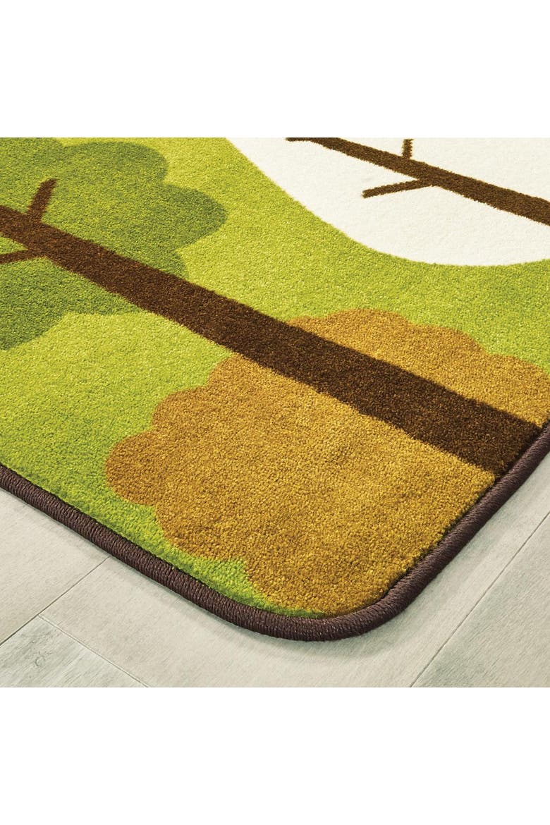 Tranquil Trees Carpets, Alternate, color, Green