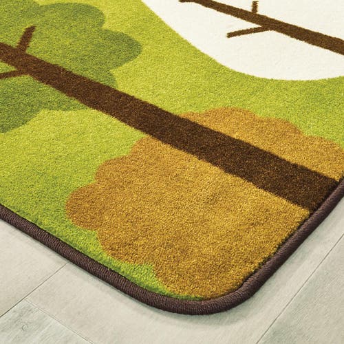 Kaplan Early Learning Company Tranquil Trees Carpets In Green