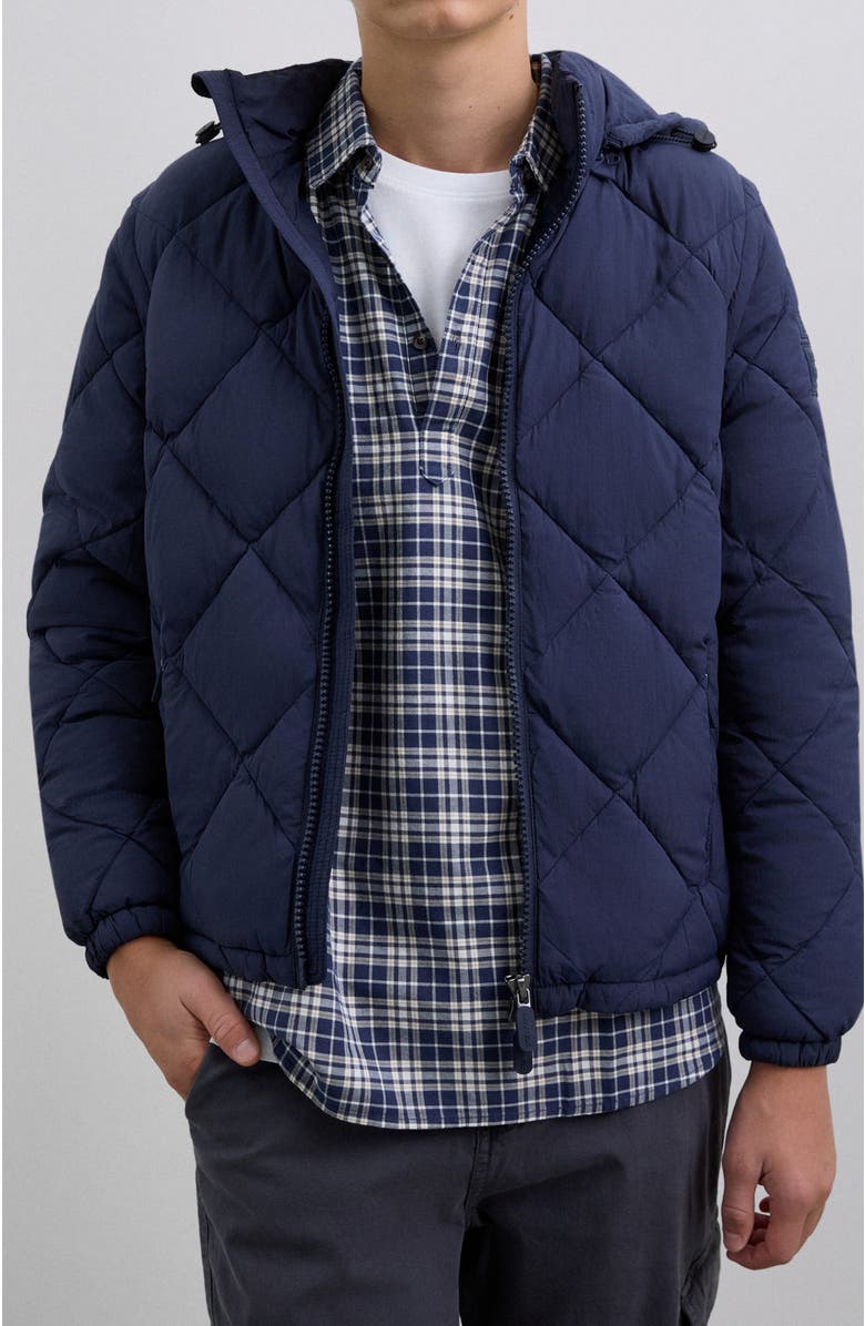 Scalpers Puffer Jacket Kids, Alternate, color, Navy