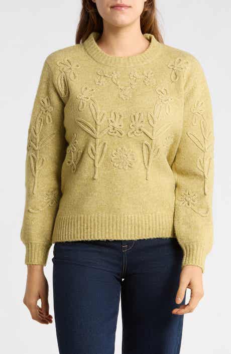 Floral Crewneck Sweater