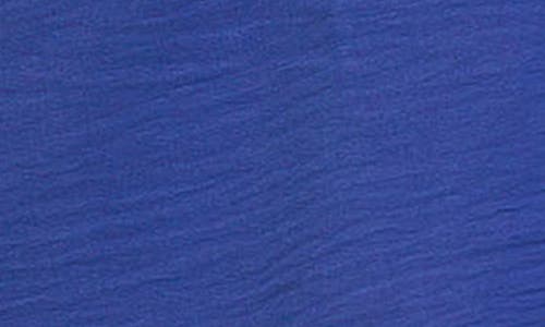 24seven Comfort Apparel Plus Size V-neck Cap Sleeve Knee Length Pocket Dress In Blue