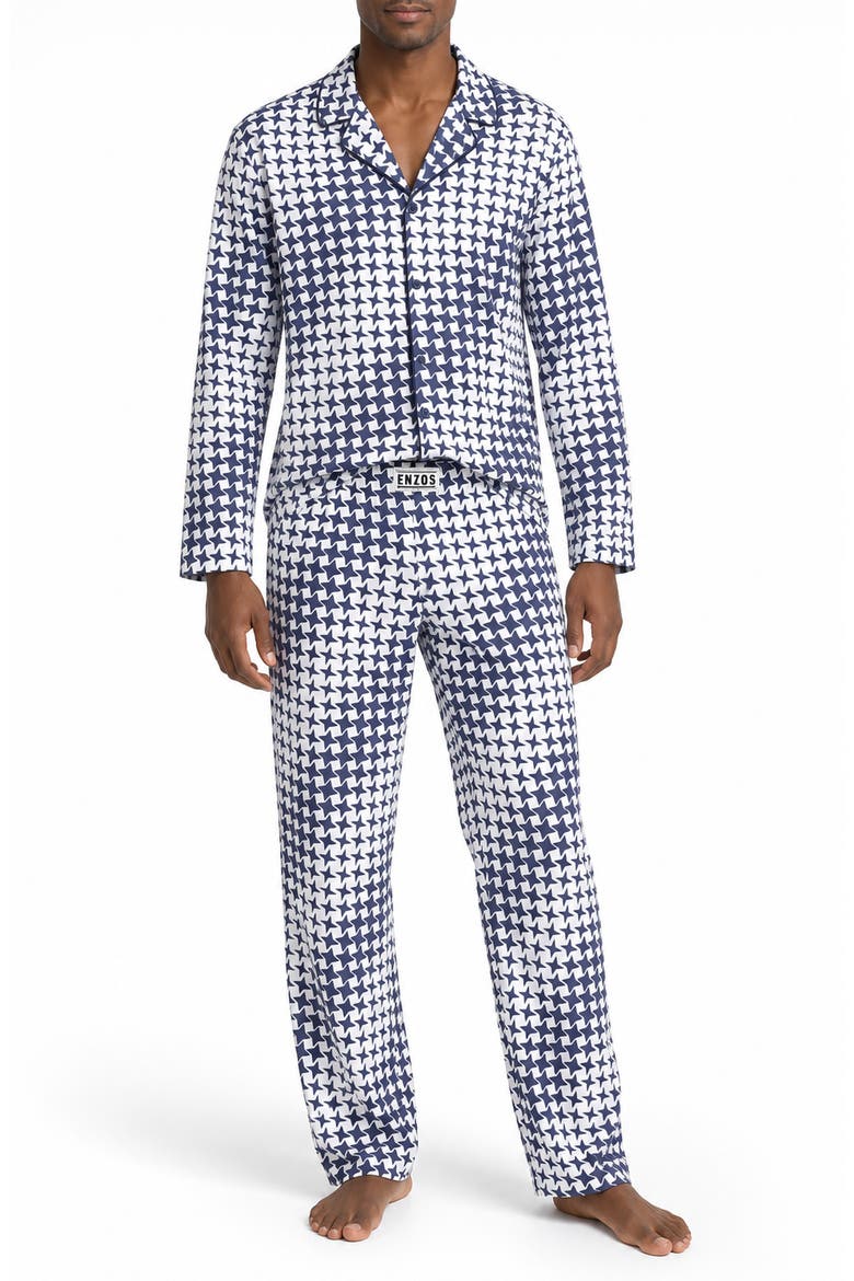 Star Print Pajamas, Main, color, GRADATED STARS - BLU