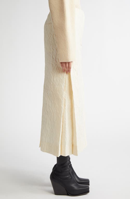 Eenk Textured Maxi Skirt In Ivory