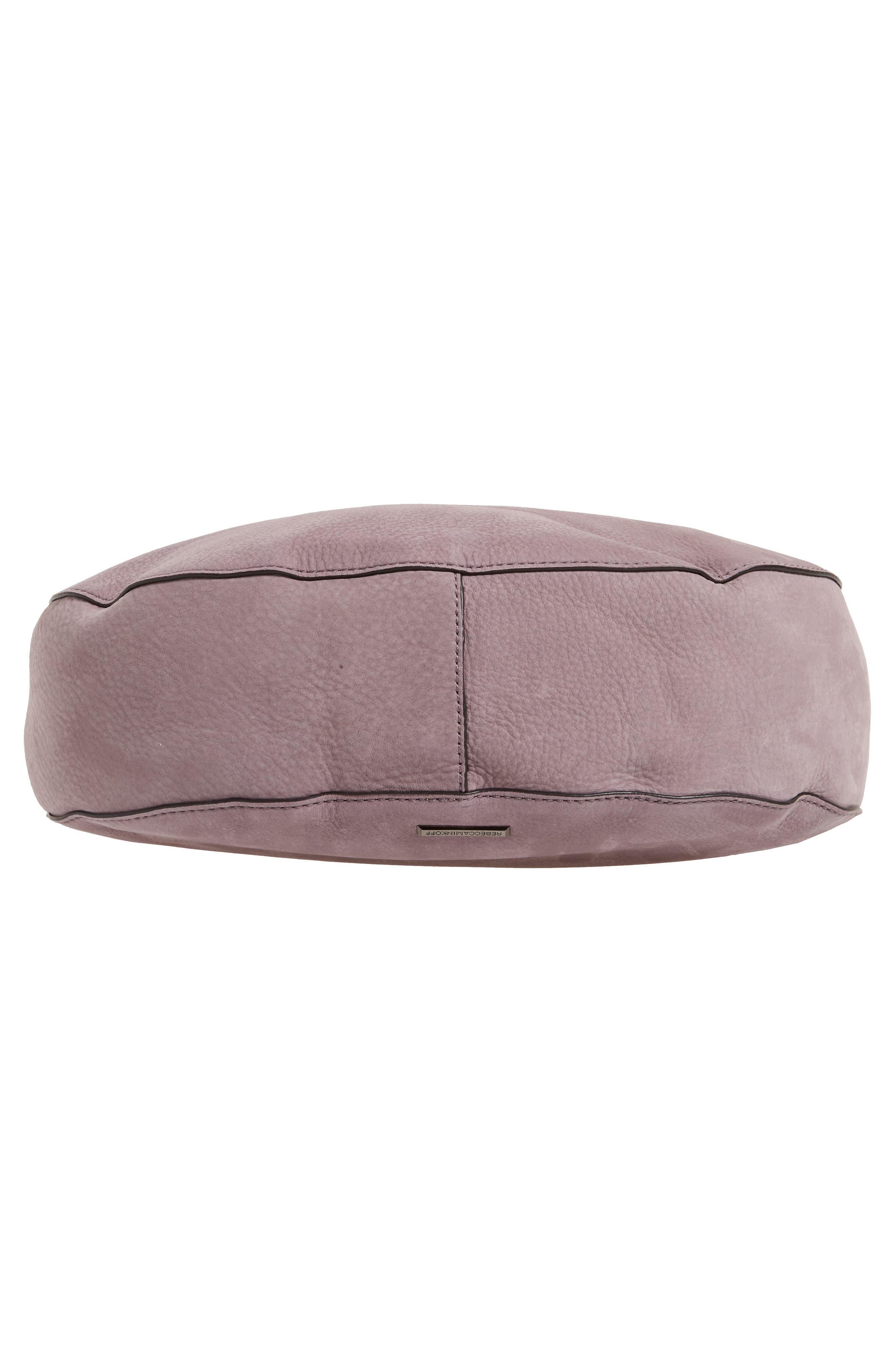 Convertible Nubuck Hobo (Nordstrom Exclusive), Alternate, color, LAVENDER/ GUNMETAL HARDWARE