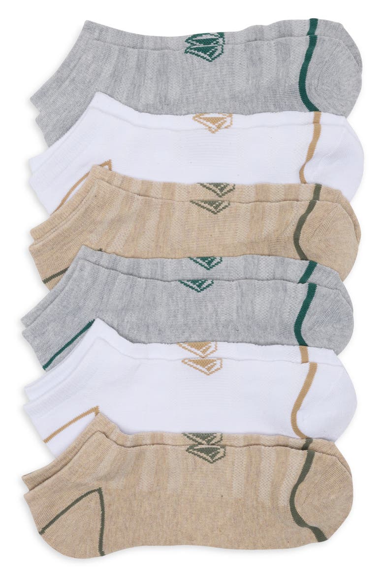 6-Pack Athletic No Show Socks, Main, color, TAN