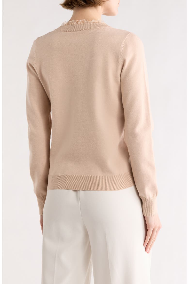 Alma Ruffle Cardigan, Alternate, color, SHIFTING SAND
