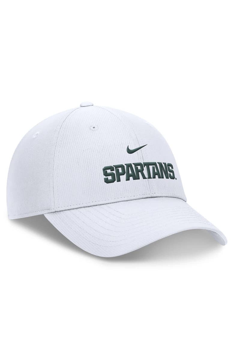 Nike Men's Nike White Michigan State Spartans 2024/25 On-Field Club Performance Adjustable Hat, Alternate, color,