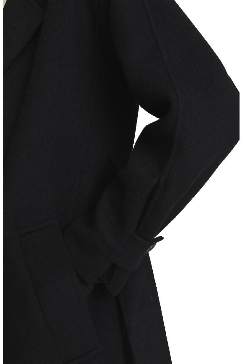 Olive Oversize Wool Blend Coat, Alternate, color, BLACK
