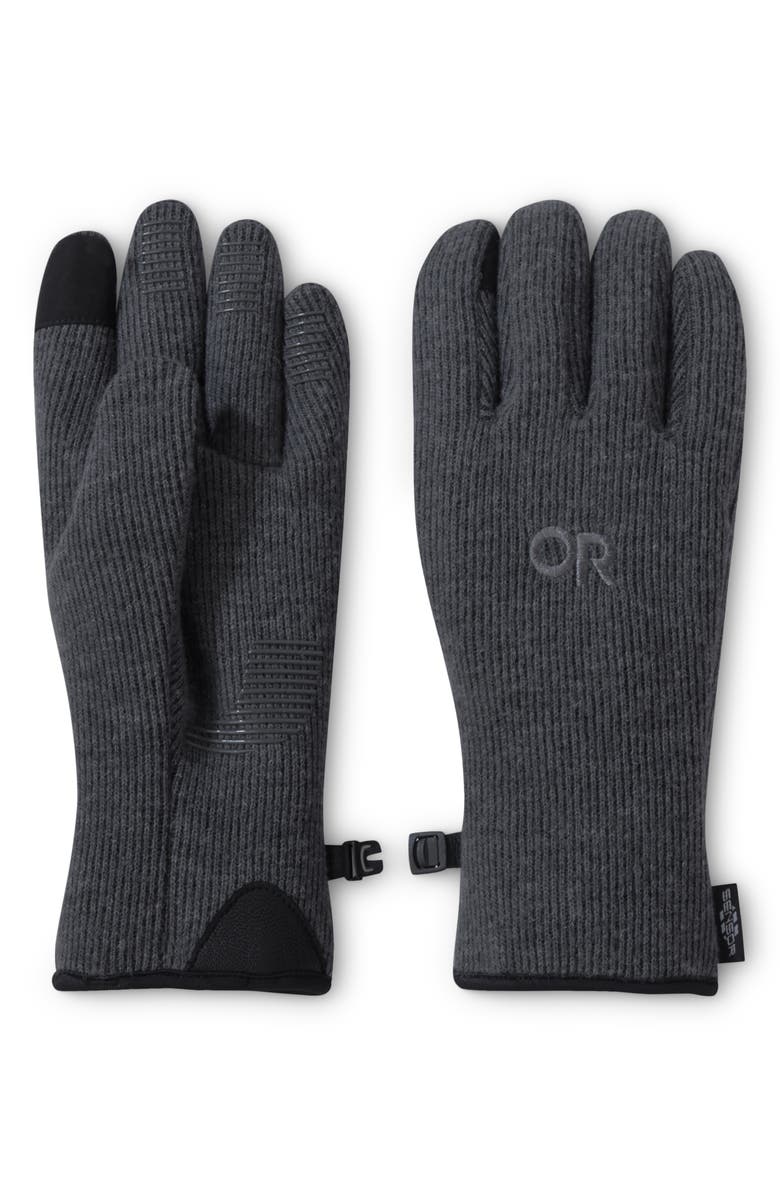 Outdoor Research Flurry Sensor Gloves, Main, color, Charcoal