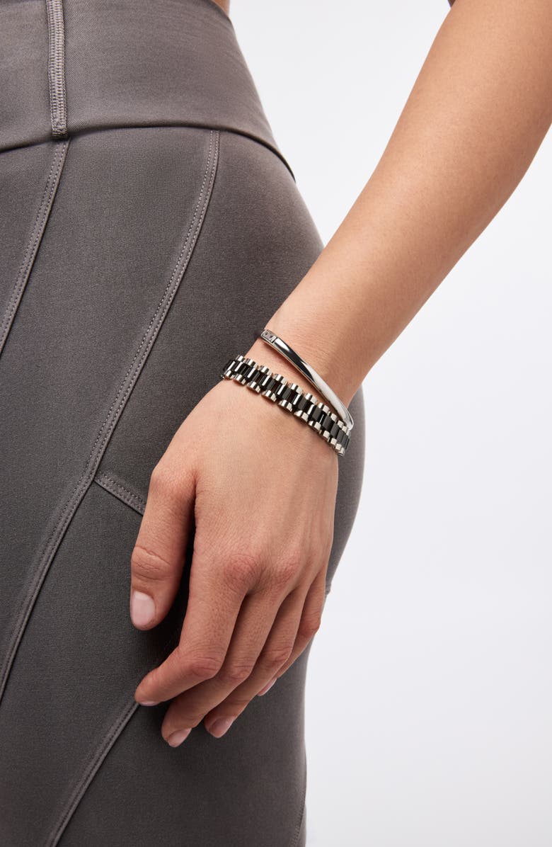 Ana Luisa Watch Strap Bracelet - Ora Silver Ceramic, Alternate, color, 