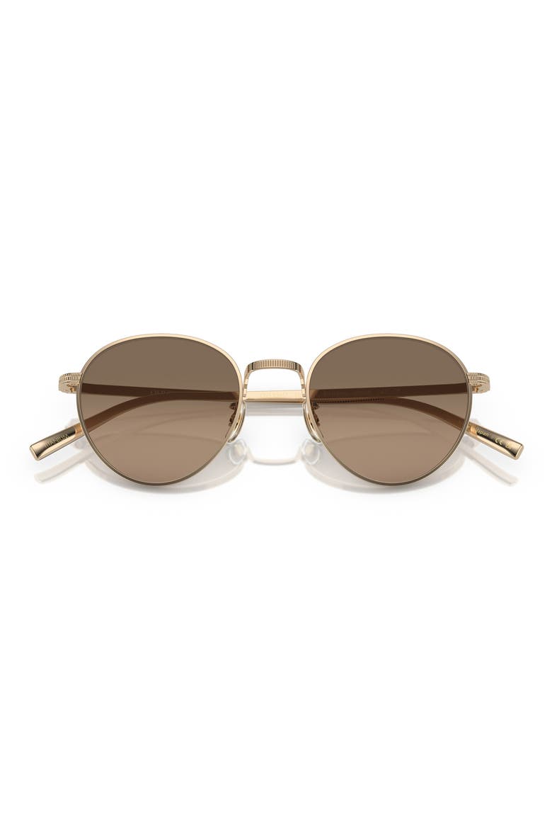 49mm Small Polarized Phantos Sunglasses, Main, color, GOLD